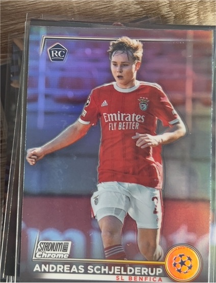 2022-23 Topps Stadium Club Chrome UEFA #89 Andreas Schjelderup RC SL Benfica — front