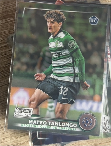 2022-23 Topps Stadium Club Chrome UEFA #25 Mateo Tanlongo — front