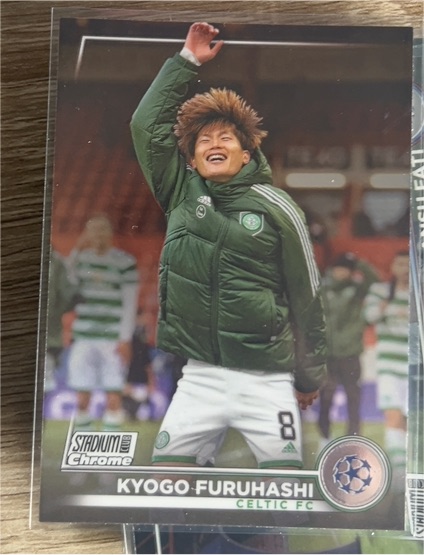 2022-23 Topps Stadium Club Chrome UEFA #86 Kyogo Furuhashi Celtic FC — front