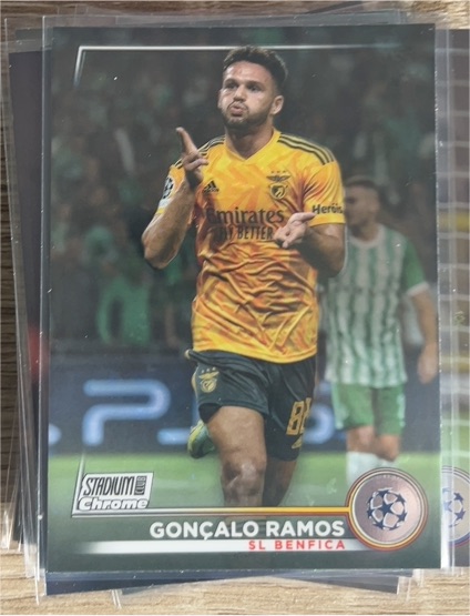 2022-23 Topps Stadium Club Chrome UEFA #97 Gonçalo Ramos — front