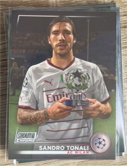 2022-23 Topps Stadium Club Chrome UEFA #8 Sandro Tonali — front