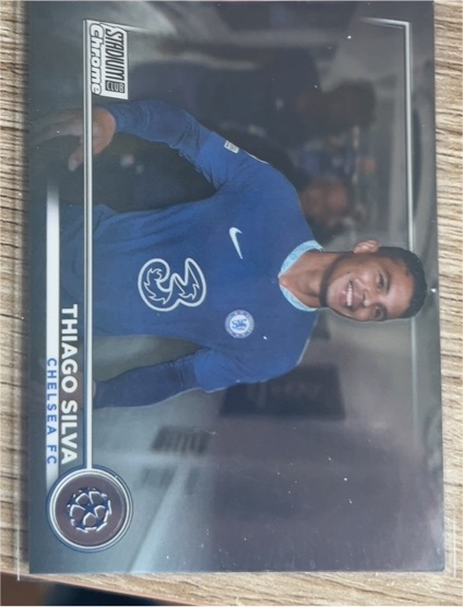 2022-23 Topps Stadium Club Chrome UEFA #56 Thiago Silva Chelsea FC — front