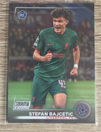 2022-23 Topps Stadium Club Chrome UEFA #43 Stefan Bajcetic — front