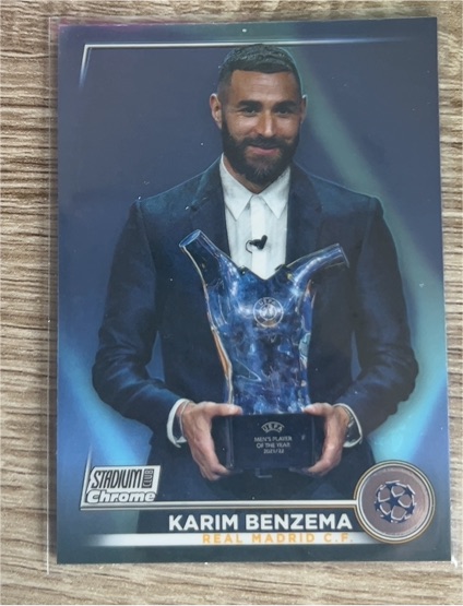 2022-23 Topps Stadium Club Chrome UEFA Club Competitions #3 Karim Benzema — front