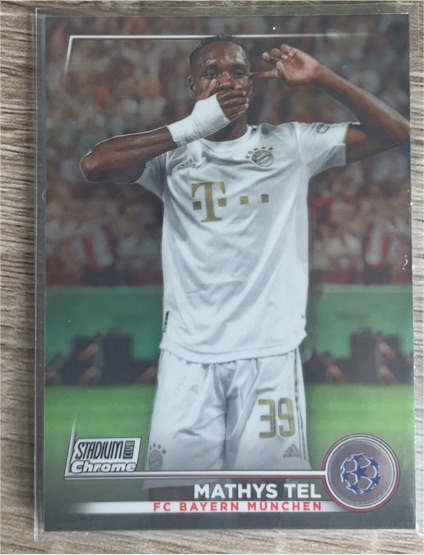 2022-23 Topps Stadium Club Chrome UEFA #39 Mathys Tel FC Bayern Munchen — front