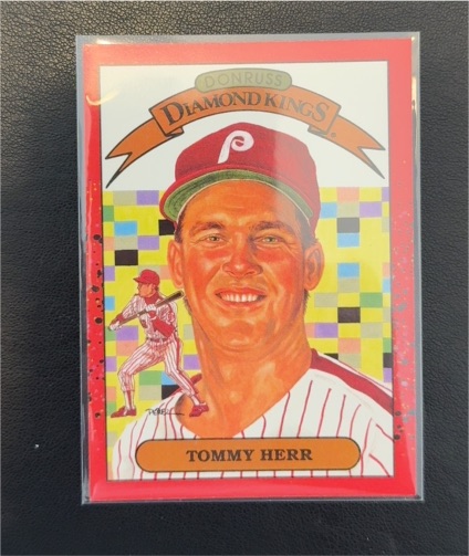 1989 Donruss Diamond Kings #21 Tommy Herr — front