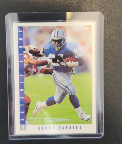 1993 Score #1 Barry Sanders — front
