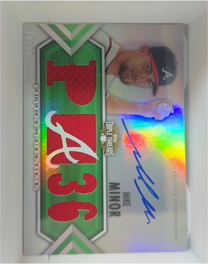 2012 Topps Triple Threads #P436 Mike Minor — front