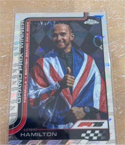 2025 Topps Chrome F1 #104 Lewis Hamilton Grand Prix Winner — front