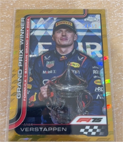 2025 Topps Chrome Formula 1 #93 Max Verstappen Grand Prix Winner — front