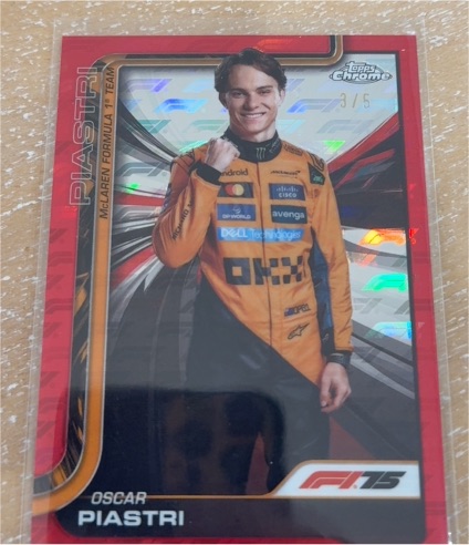 2025 Topps Chrome F1 #6 Oscar Piastri — front