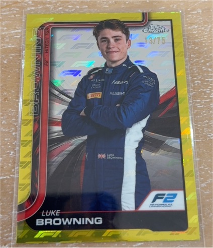 2025 Topps Chrome Formula 1 #28 Luke Browning — front