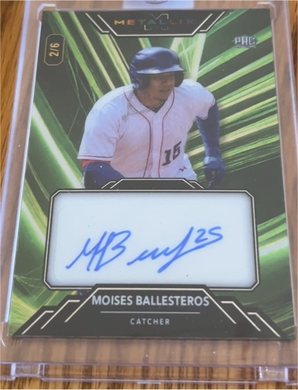 2024 Wild Card Metallix #WMLA-MB Moises Ballesteros — front