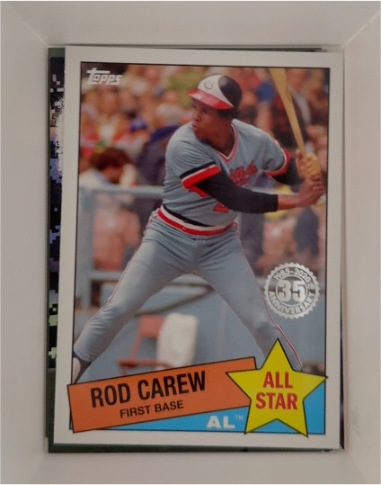 2020 Topps #85AS-35 Rod Carew 1985 Topps Baseball 35th Anniversary All-Stars — front