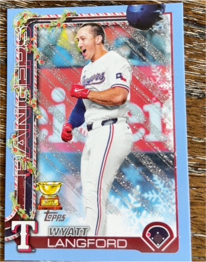 2025 Topps Holiday #H87 Wyatt Langford — front