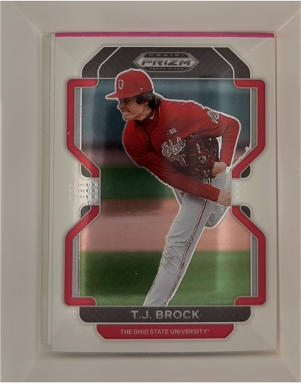 2022 Panini Prizm Draft Picks #PDP188 T.J. Brock — front