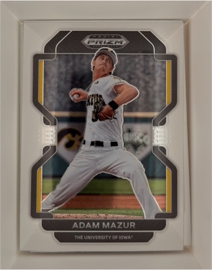 2022 Panini Prizm Draft Picks #PDP53 Adam Mazur — front