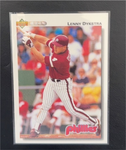 1992 Upper Deck #246 Lenny Dykstra — front