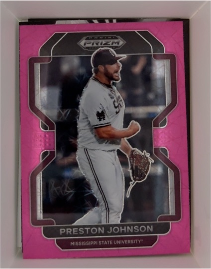 2022 Panini Prizm Draft Picks #PDP197 Preston Johnson — front