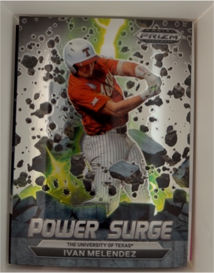 2022 Panini Prizm Draft Picks #PS-IM Ivan Melendez Power Surge — front