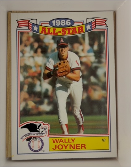 1986 Topps All-Star Game Commemorative Set #13 Wally Joyner — front