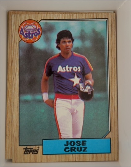 1987 Topps #670 Jose Cruz — front