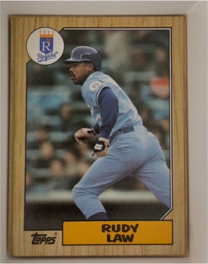 1987 Topps #382 Rudy Law — front
