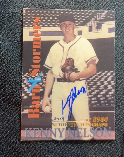 2001 Royal Rookies Barnstormers Autographs #B9 Kenny Nelson — front