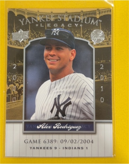 2008 Upper Deck Yankee Stadium Legacy #6389 Alex Rodriguez — front
