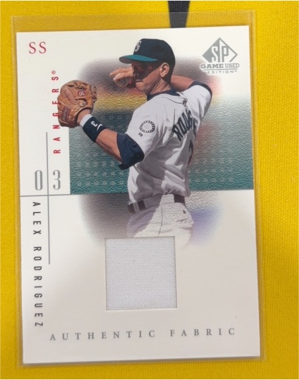 2001 Upper Deck SP Game Used Edition #ARH Alex Rodriguez — front
