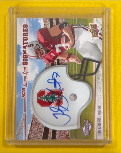 2010 Upper Deck Sweet Spot Signatures Toby Gerhart — front