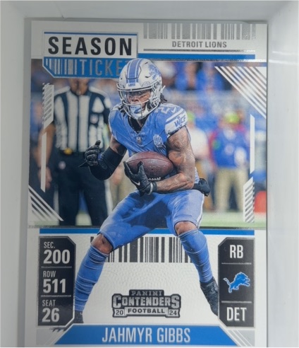 2024 Panini Contenders Season Ticket #32 Jahmyr Gibbs — front