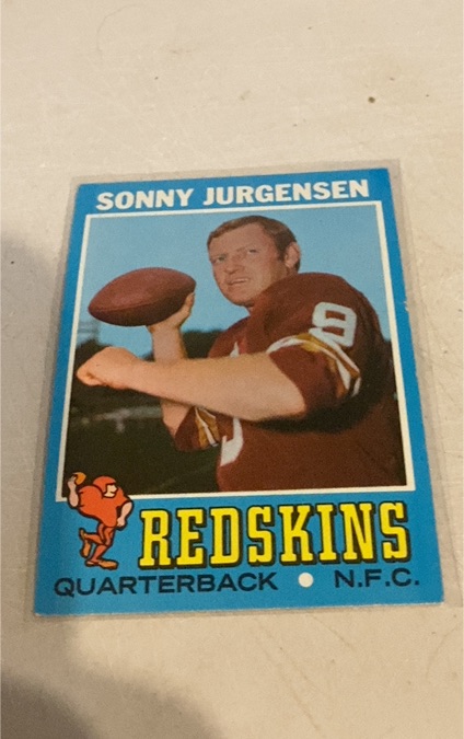 1971 Topps #50 Sonny Jurgensen — front