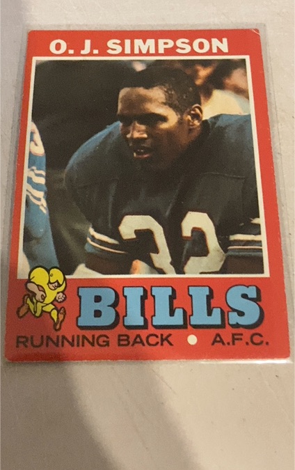 1971 Topps #260 O. J. Simpson — front