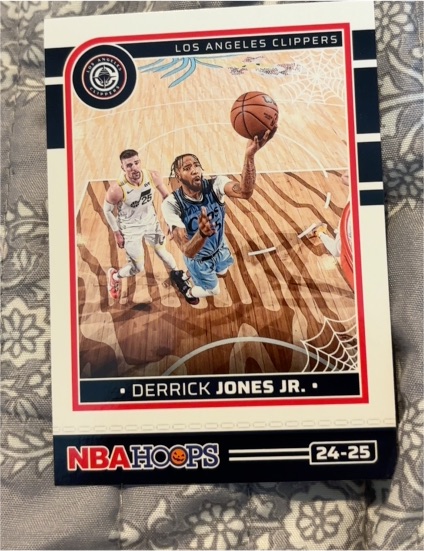 2024-25 Panini NBA Hoops Haunted Hoops #223 Derrick Jones Jr. — front