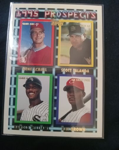 1995 Topps #79 Gene Schall Scott Talanoa Harold Williams Ray Brown — front