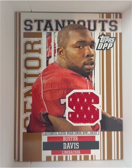 2007 Topps Draft Picks and Prospects Senior Standout Jersey #BD Buster Davis — front