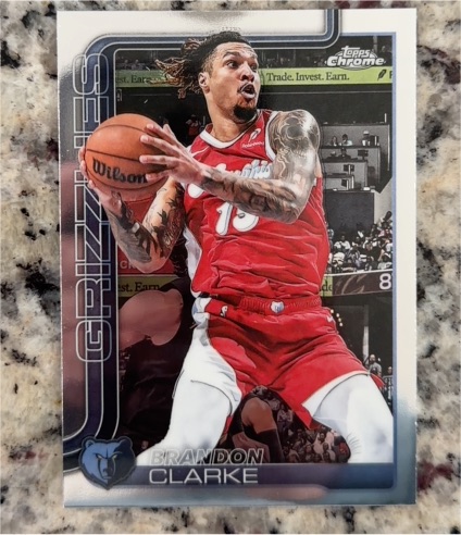 2025-26 Topps Chrome #133 Brandon Clarke — front