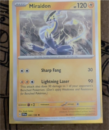 2023 Pokémon SV01 #080 Miraidon — front