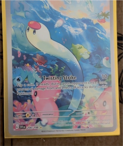 2022 Pokémon SV11 206/198 Wiglett — front