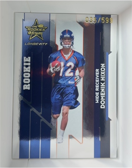 2006 Leaf Rookies & Stars Longevity #227 Domenik Hixon — front