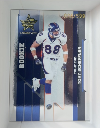 2006 Leaf Rookies & Stars Longevity #215 Tony Scheffler Rookie — front