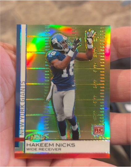 2009 Topps Finest #65 Hakeem Nicks — front