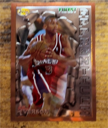 1996-97 Topps Finest #69 Allen Iverson — front