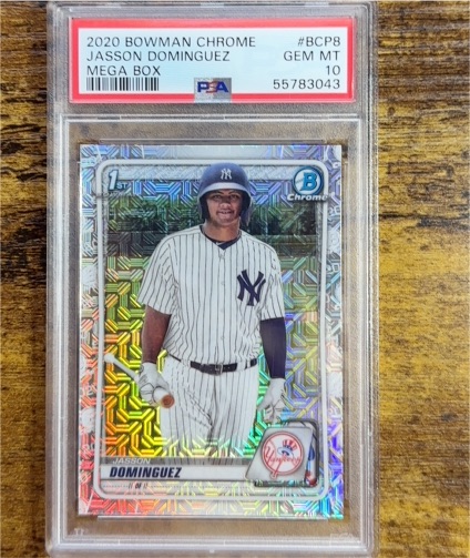 2020 Bowman Chrome #BCP8 Jasson Dominguez — front