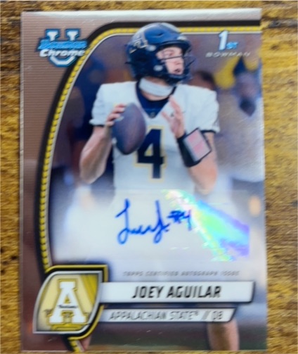 2024 Bowman Chrome University #PA-JAG Joey Aguilar — front
