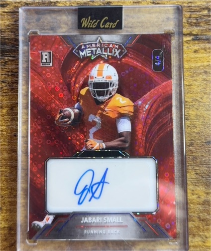 2023 Wild Card American Metallix #WMF-JSA Jabari Small Rookie Autograph — front