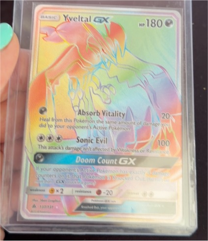 2018 Pokémon SM Forbidden Light #137/131 Yveltal GX — front
