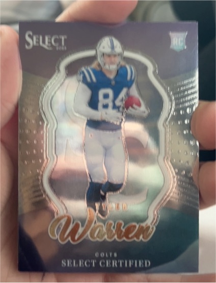 2025 Panini Select Certified #8 Tyler Warren — front