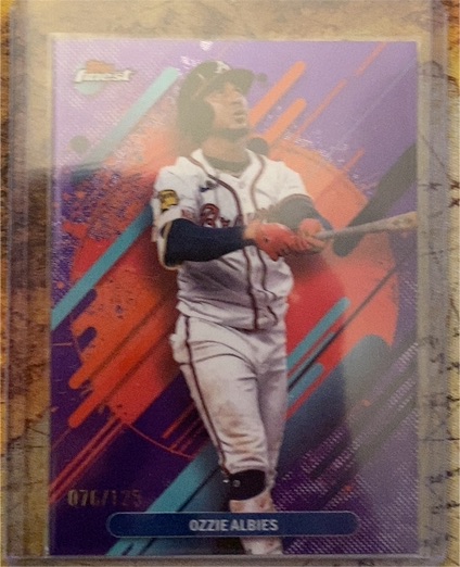 2025 Topps Finest #222 Ozzie Albies — front